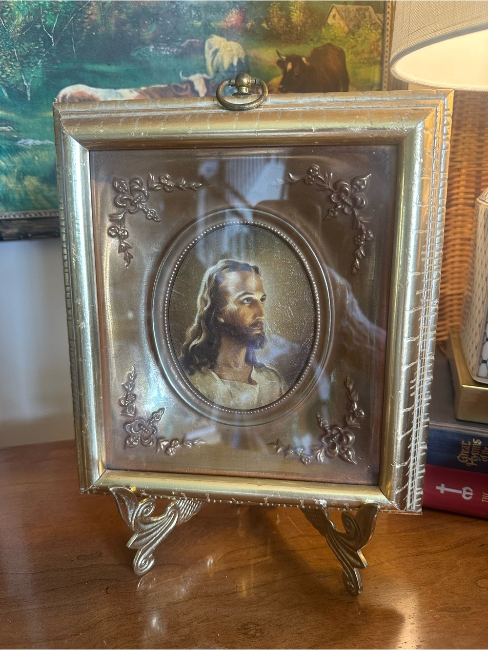 Vintage Turner Manufacturing Co. Shadow Box “Head of Christ” Picture
